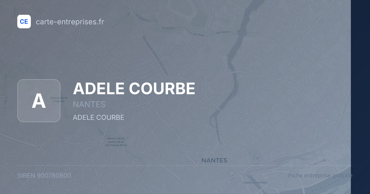 ADELE COURBE — 900780800 — fiche entreprise