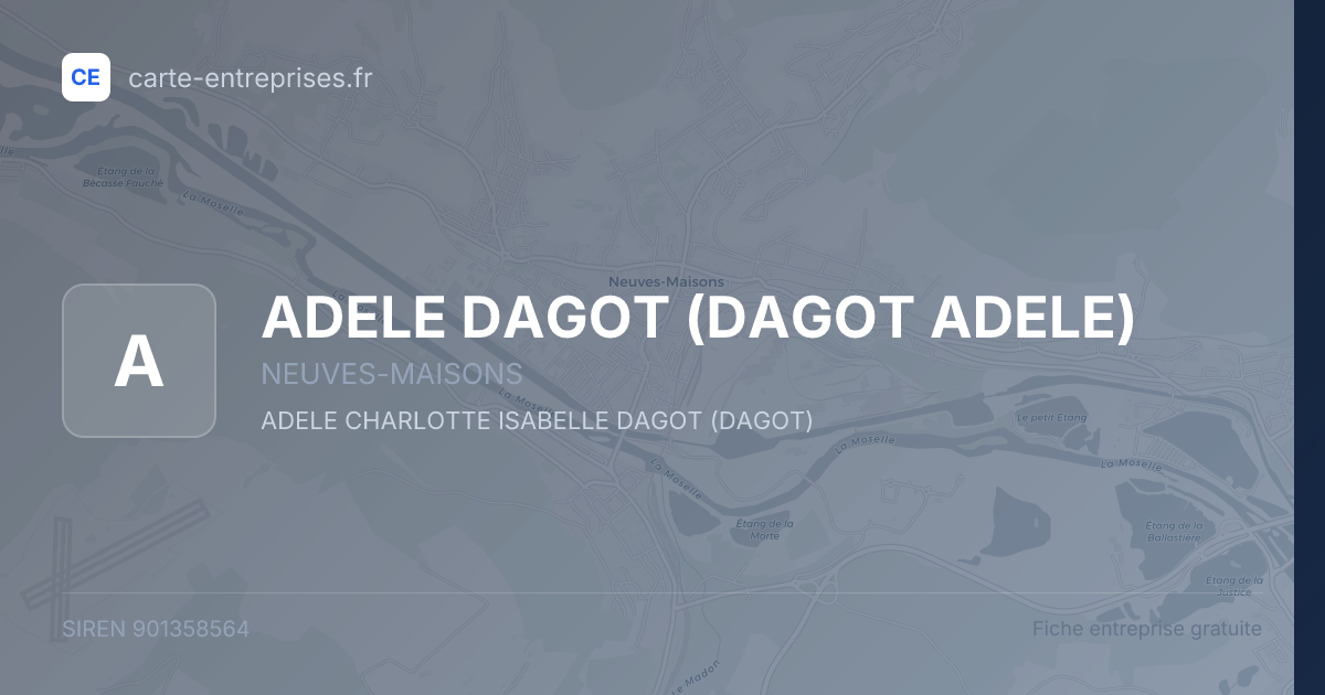 ADELE DAGOT (DAGOT ADELE) — 901358564 — fiche entreprise