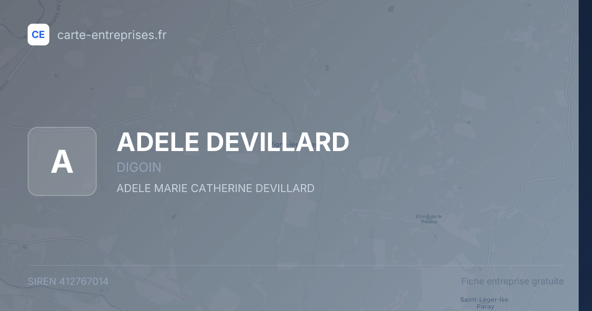 ADELE DEVILLARD — 412767014 — fiche entreprise