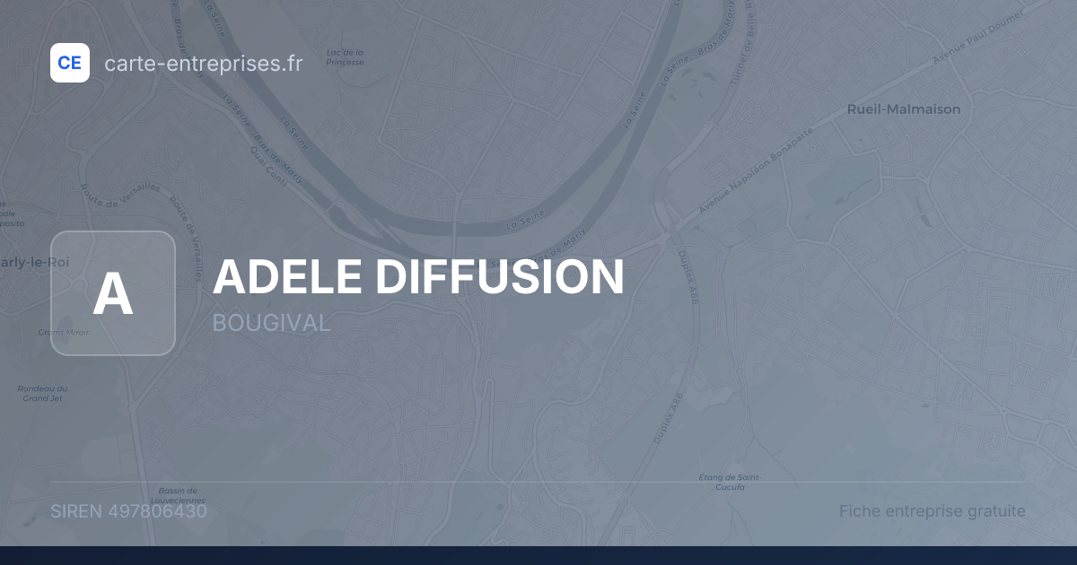 ADELE DIFFUSION — 497806430 — fiche entreprise