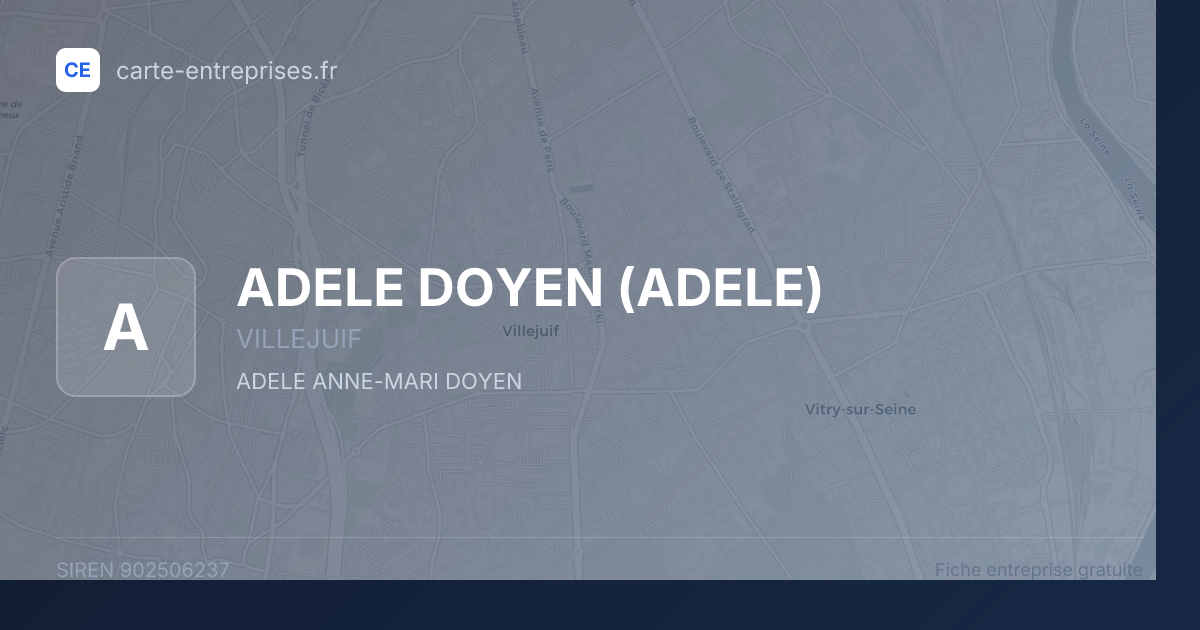 ADELE DOYEN (ADELE) — 902506237 — fiche entreprise