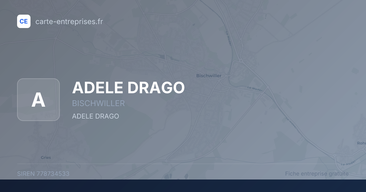 ADELE DRAGO — 778734533 — fiche entreprise