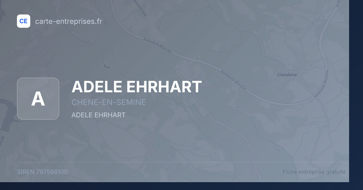 ADELE EHRHART — 797569100 — fiche entreprise