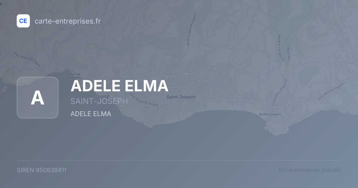 ADELE ELMA — 950638411 — fiche entreprise