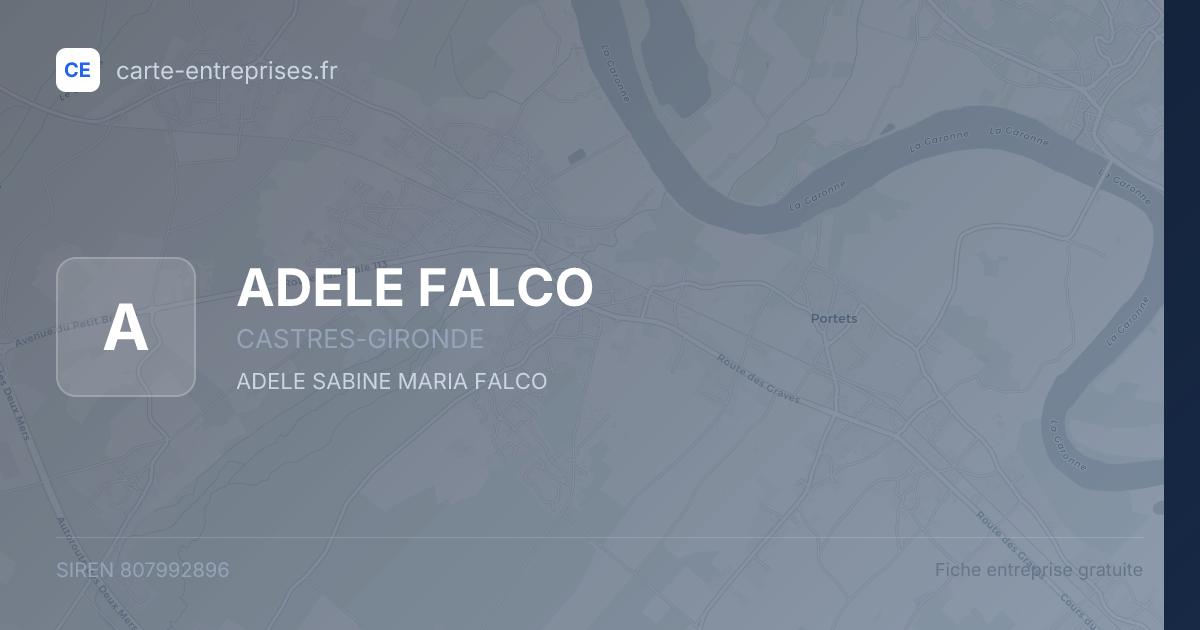 ADELE FALCO — 807992896 — fiche entreprise