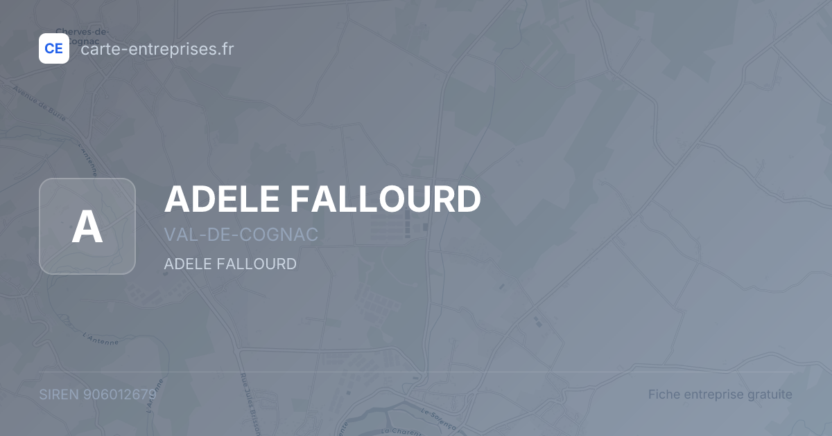 ADELE FALLOURD — 906012679 — fiche entreprise