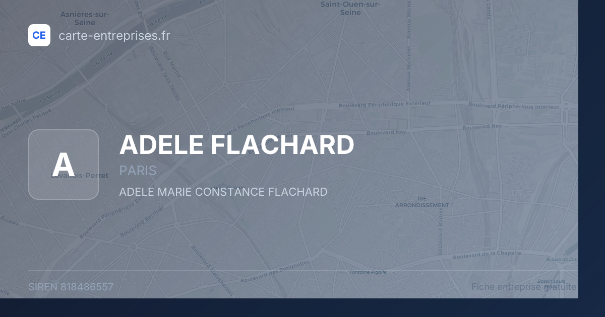 ADELE FLACHARD — 818486557 — fiche entreprise