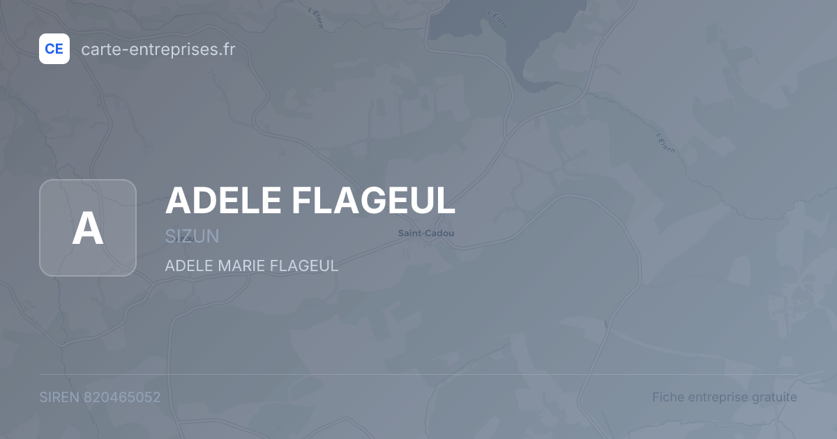 ADELE FLAGEUL — 820465052 — fiche entreprise