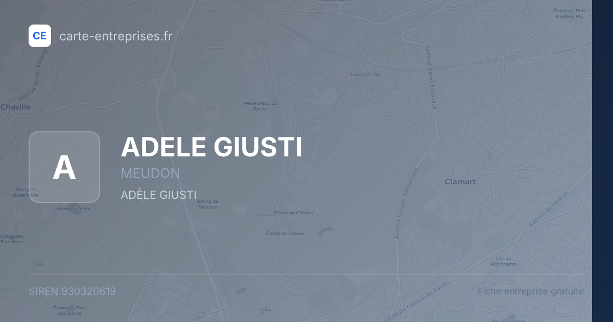 ADELE GIUSTI — 930320619 — fiche entreprise