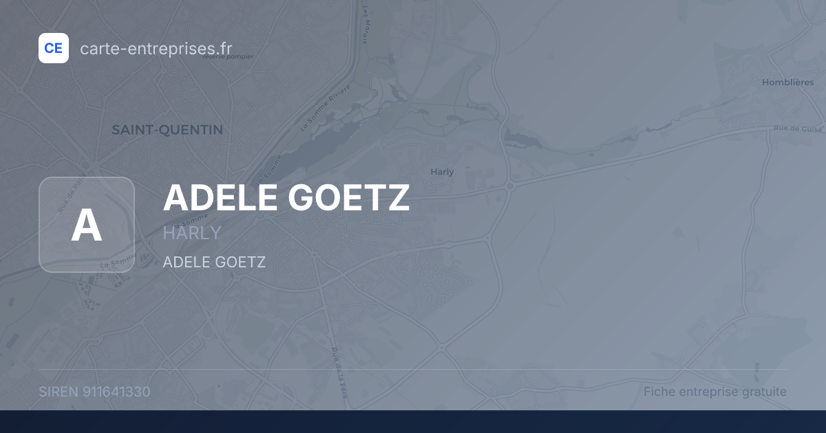 ADELE GOETZ — 911641330 — fiche entreprise