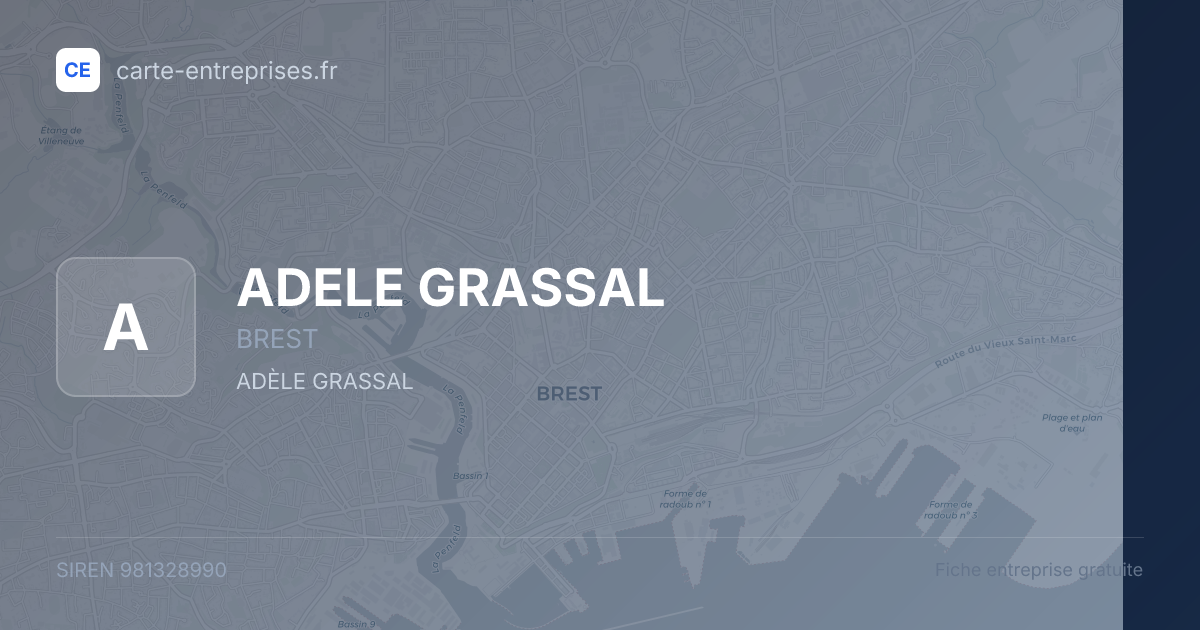 ADELE GRASSAL — 981328990 — fiche entreprise