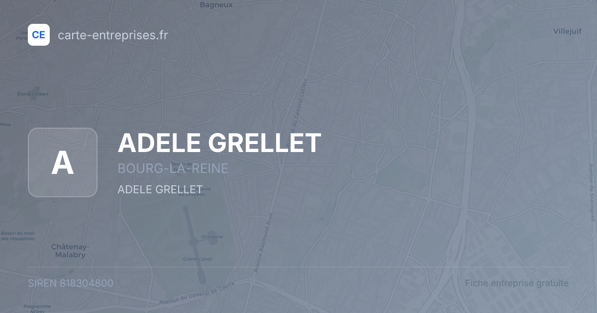ADELE GRELLET — 818304800 — fiche entreprise