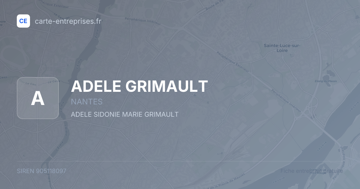 ADELE GRIMAULT — 905118097 — fiche entreprise