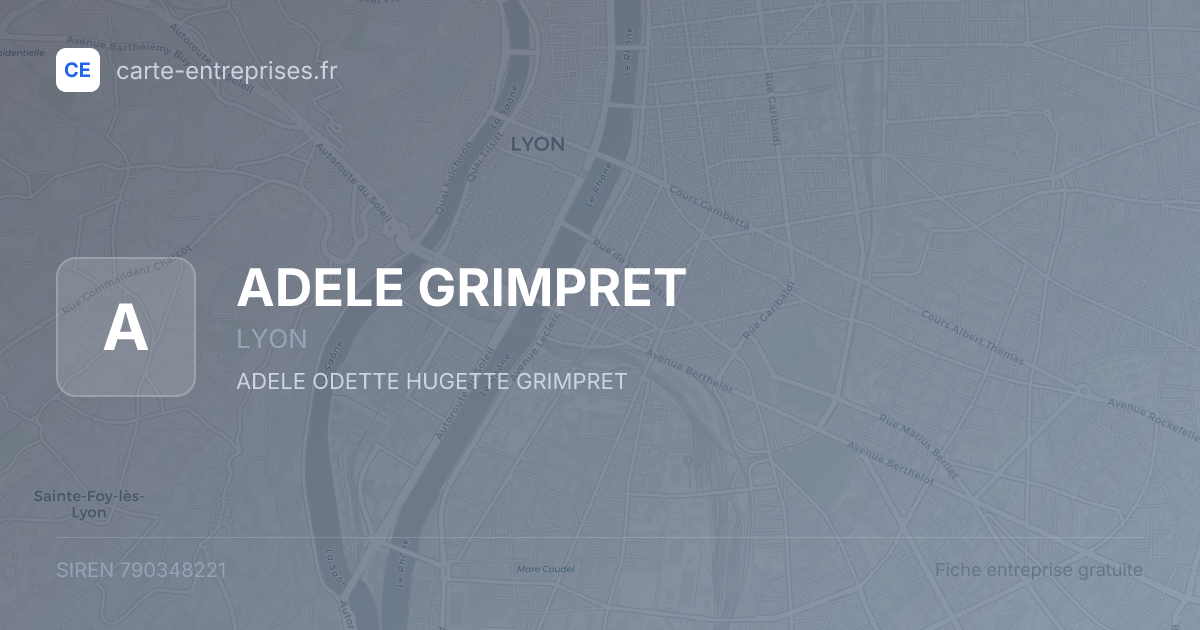 ADELE GRIMPRET — 790348221 — fiche entreprise