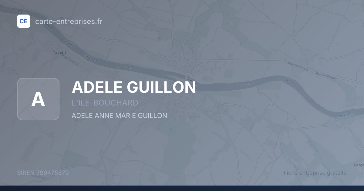 ADELE GUILLON — 799475579 — fiche entreprise
