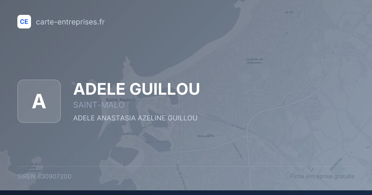 ADELE GUILLOU — 830907200 — fiche entreprise