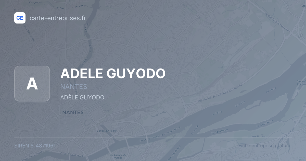 ADELE GUYODO — 514871961 — fiche entreprise