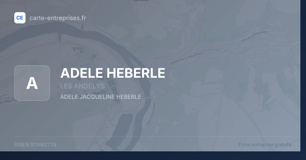 ADELE HEBERLE — 811462779 — fiche entreprise