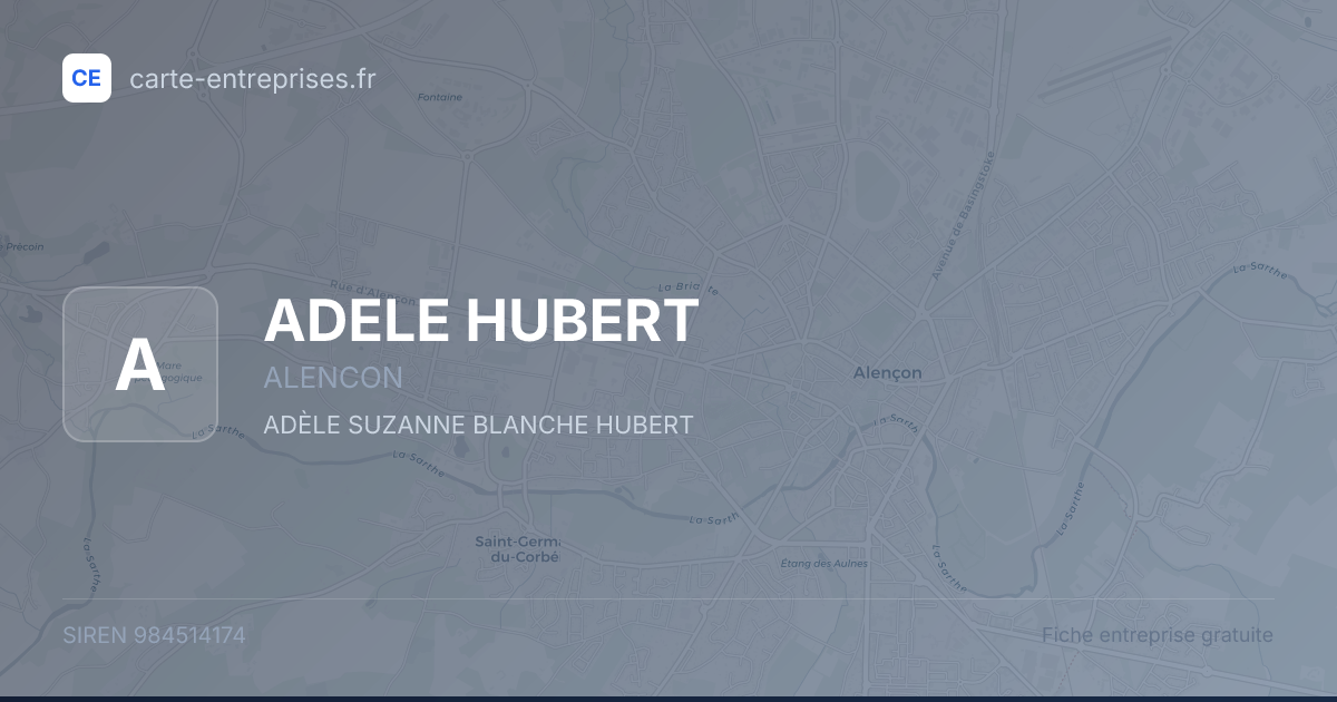 ADELE HUBERT — 984514174 — fiche entreprise