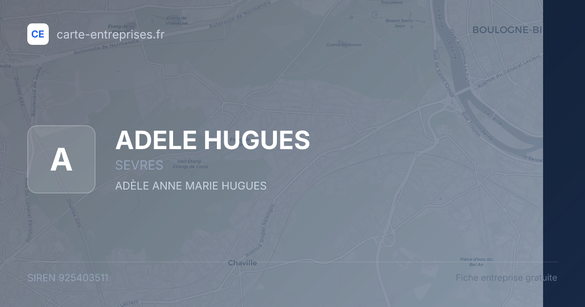 ADELE HUGUES — 925403511 — fiche entreprise
