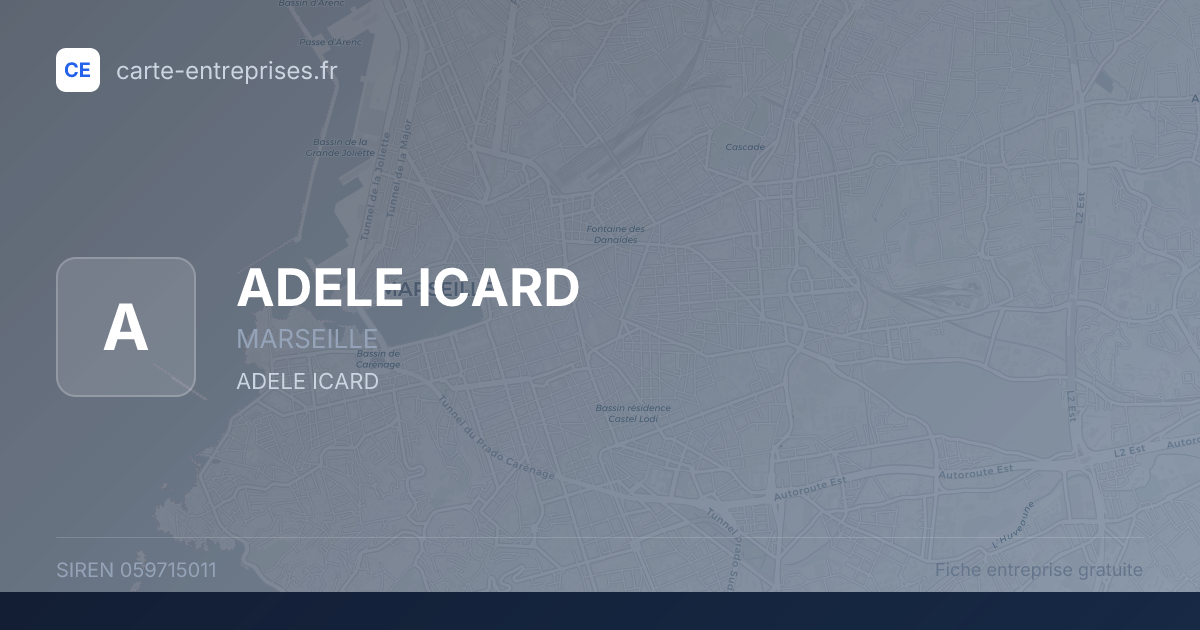 ADELE ICARD — 059715011 — fiche entreprise