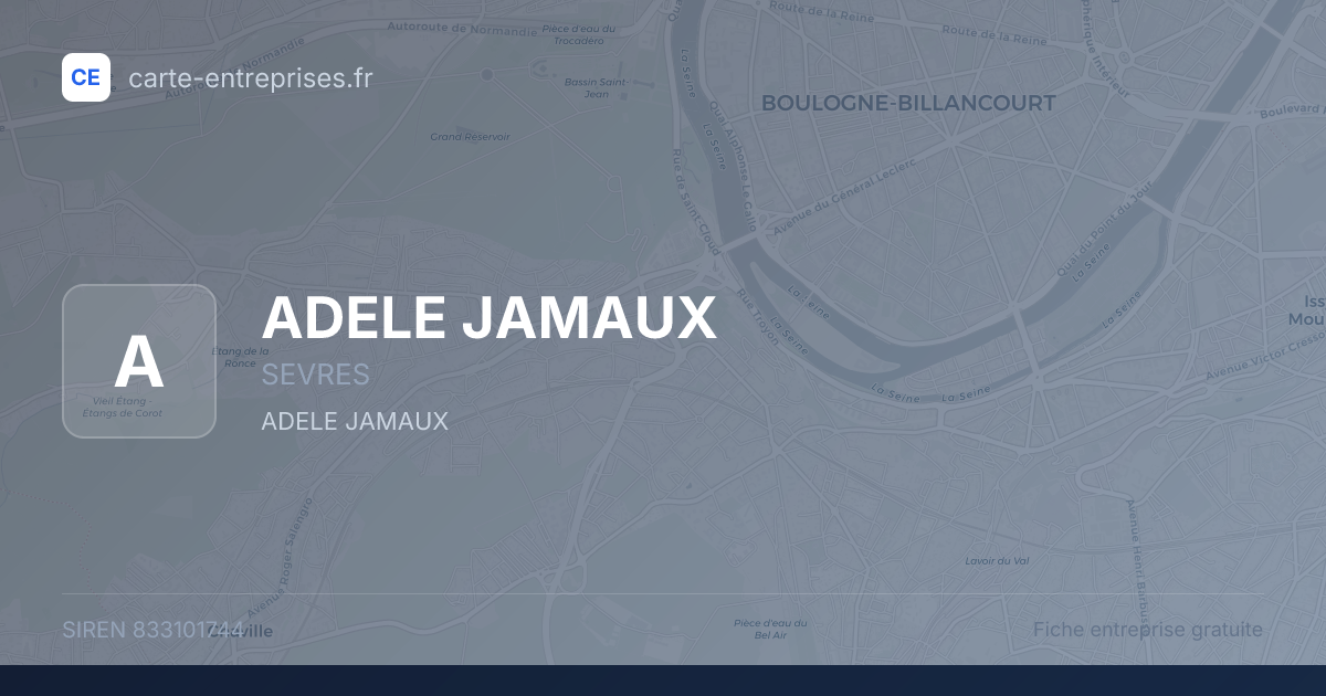 ADELE JAMAUX — 833101744 — fiche entreprise