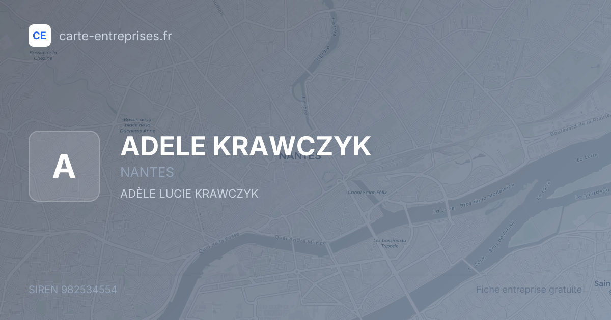 ADELE KRAWCZYK — 982534554 — fiche entreprise