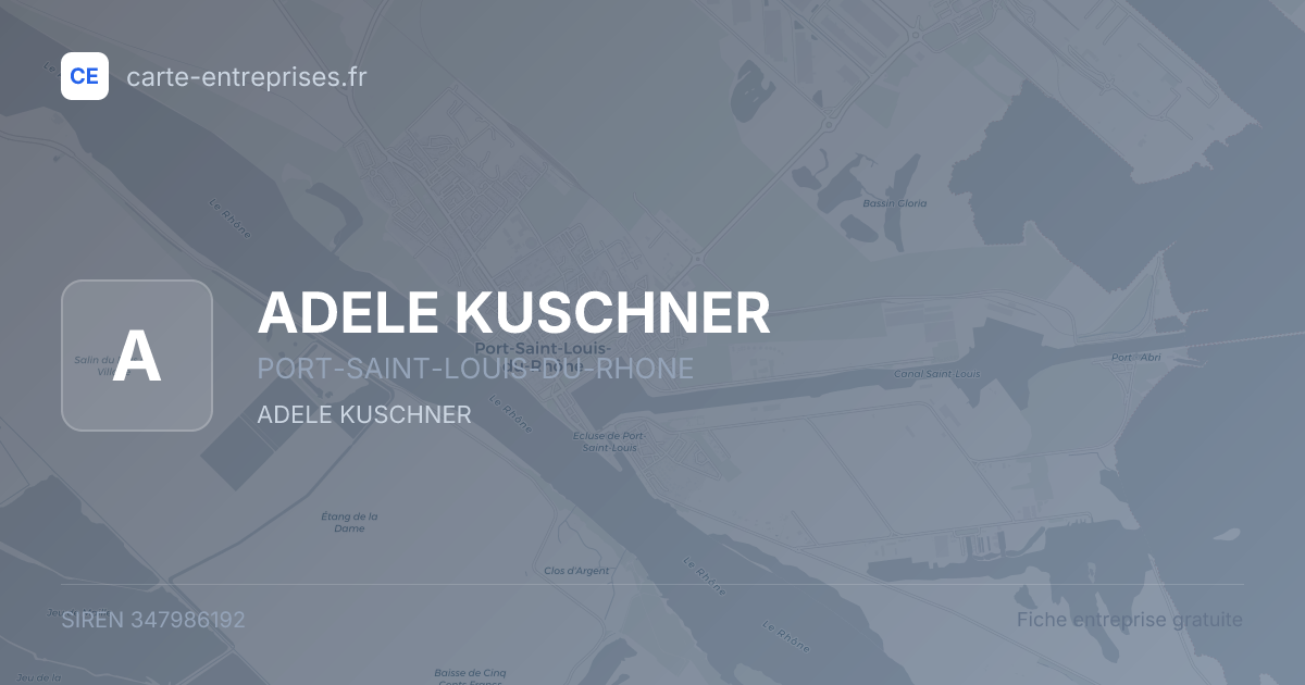 ADELE KUSCHNER — 347986192 — fiche entreprise