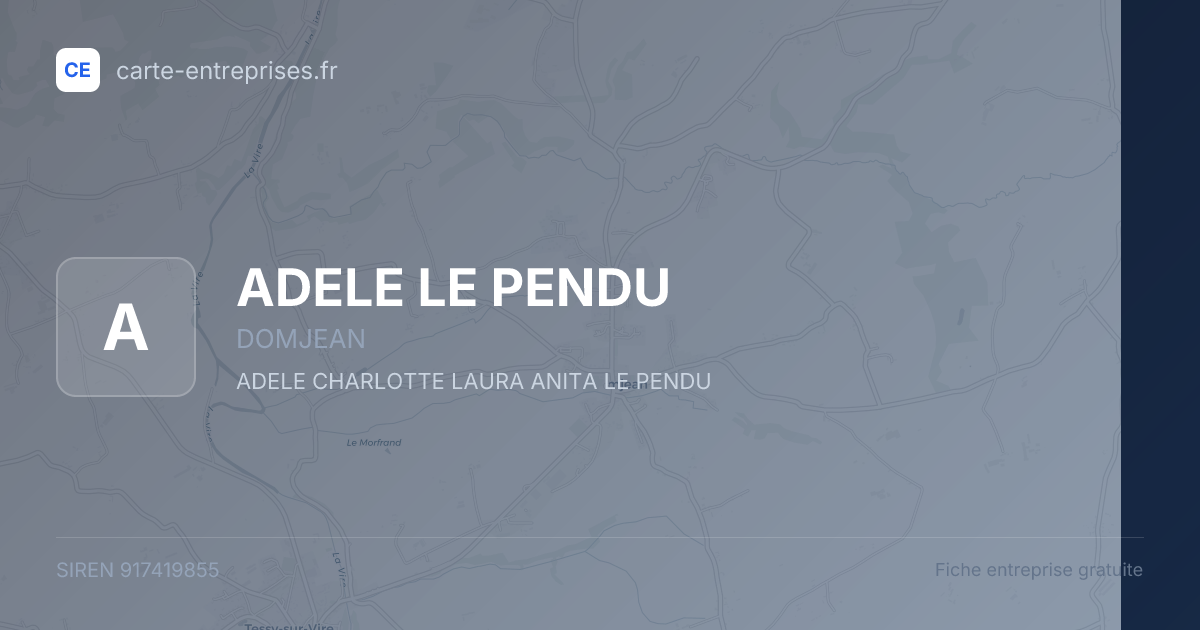 ADELE LE PENDU — 917419855 — fiche entreprise