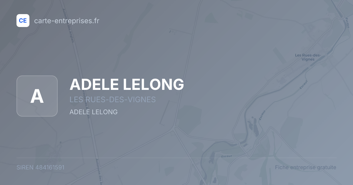 ADELE LELONG — 484161591 — fiche entreprise