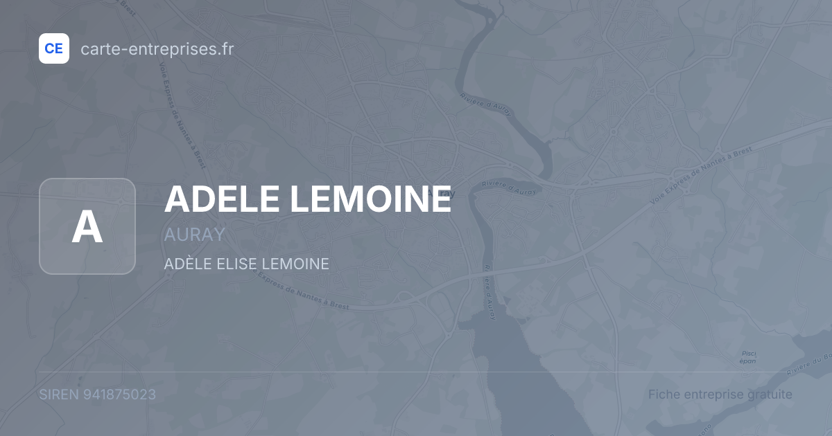 ADELE LEMOINE — 941875023 — fiche entreprise
