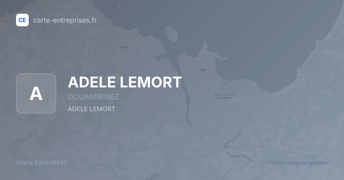 ADELE LEMORT — 839349446 — fiche entreprise