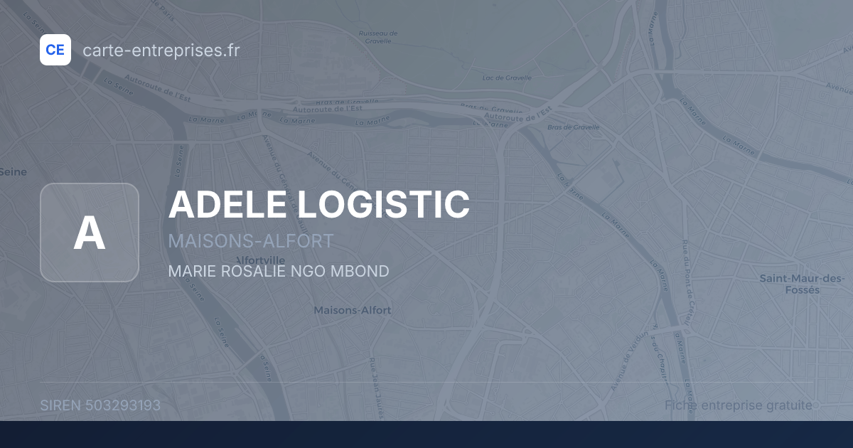 ADELE LOGISTIC — 503293193 — fiche entreprise