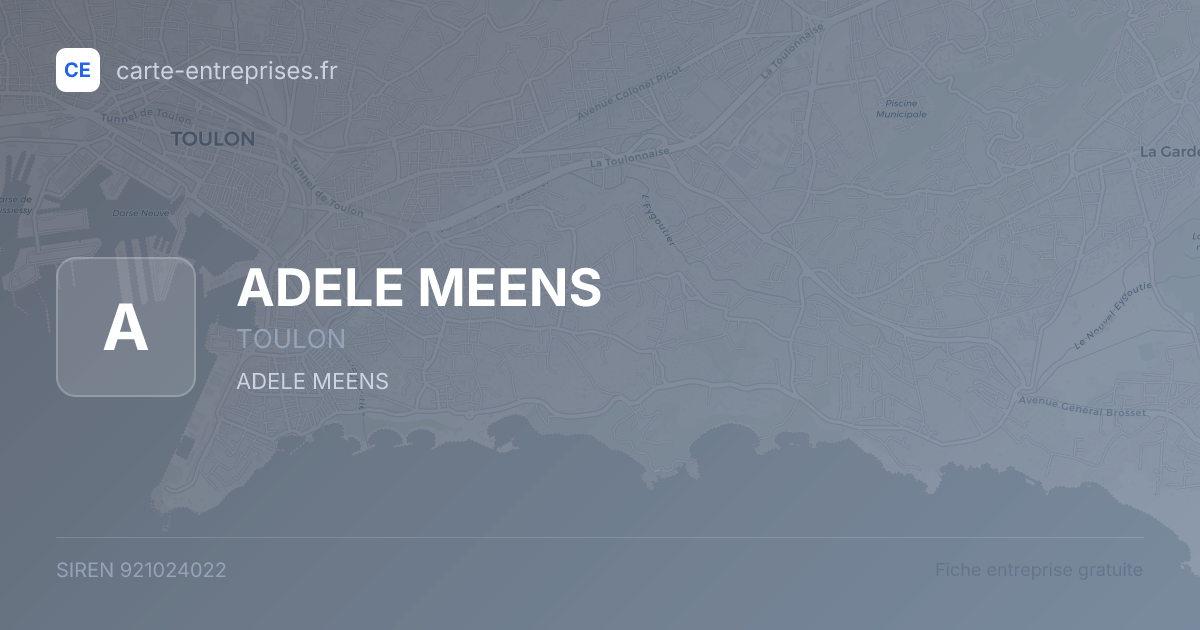 ADELE MEENS — 921024022 — fiche entreprise