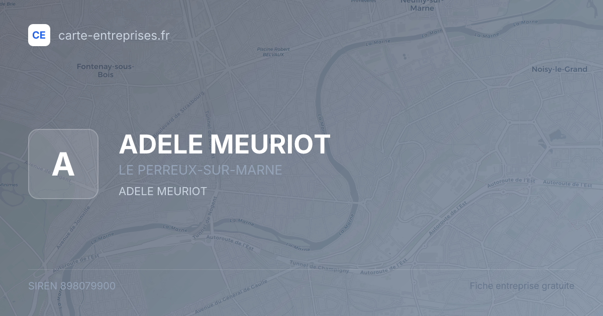 ADELE MEURIOT — 898079900 — fiche entreprise