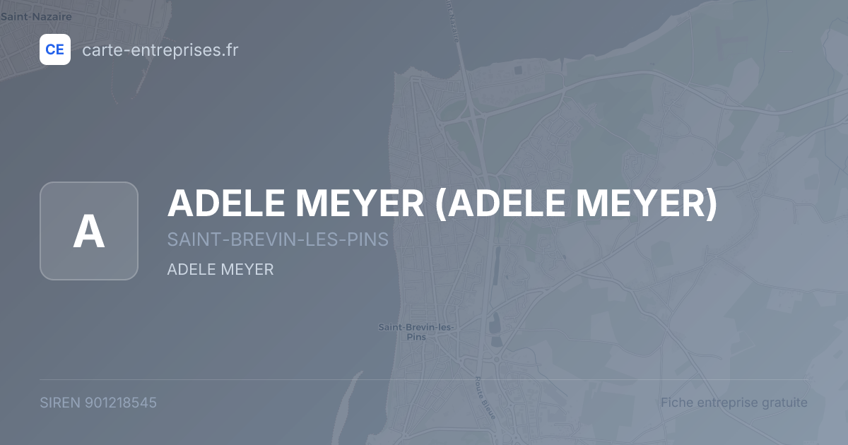 ADELE MEYER — 901218545 — fiche entreprise