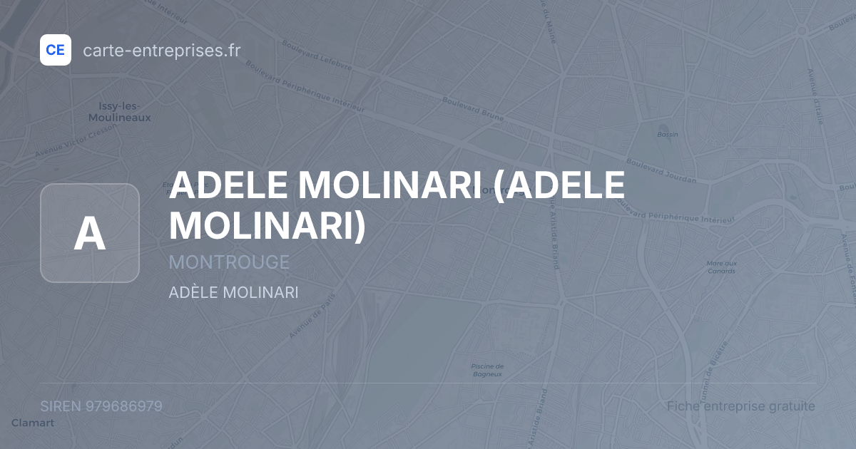 ADELE MOLINARI — 979686979 — fiche entreprise
