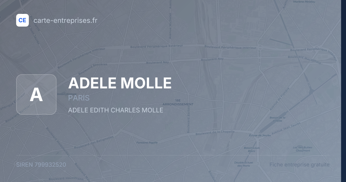 ADELE MOLLE — 799932520 — fiche entreprise