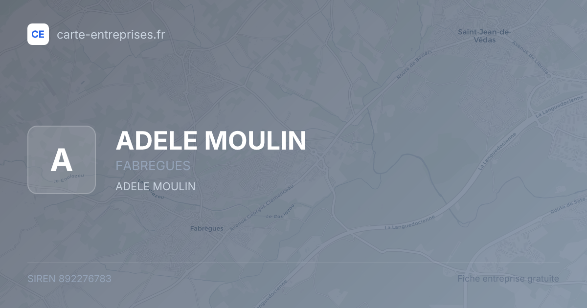 ADELE MOULIN — 892276783 — fiche entreprise