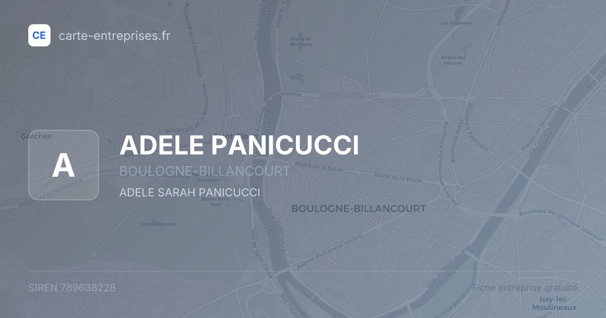 ADELE PANICUCCI — 789638228 — fiche entreprise