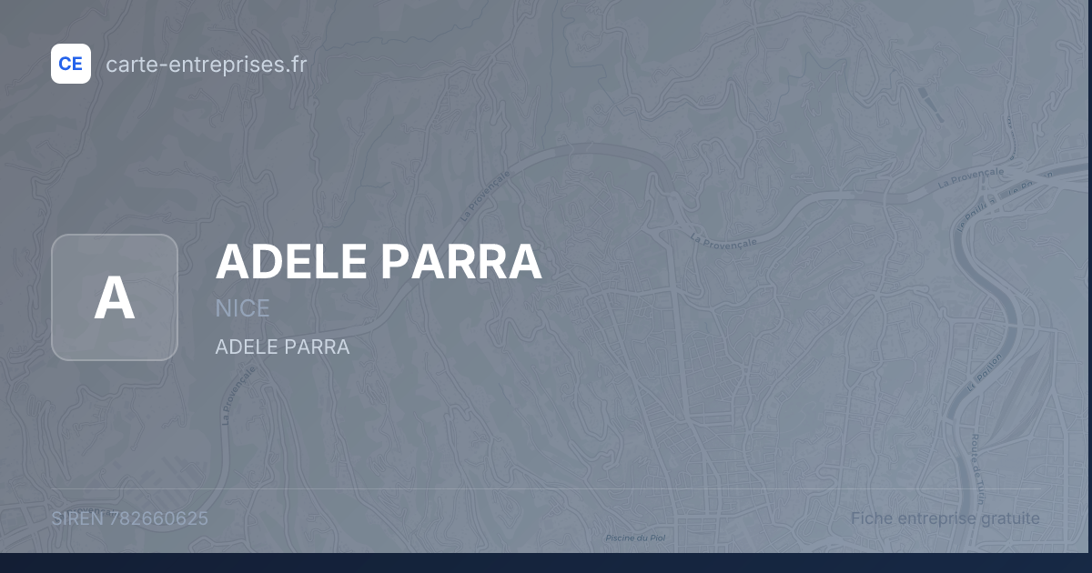 ADELE PARRA — 782660625 — fiche entreprise