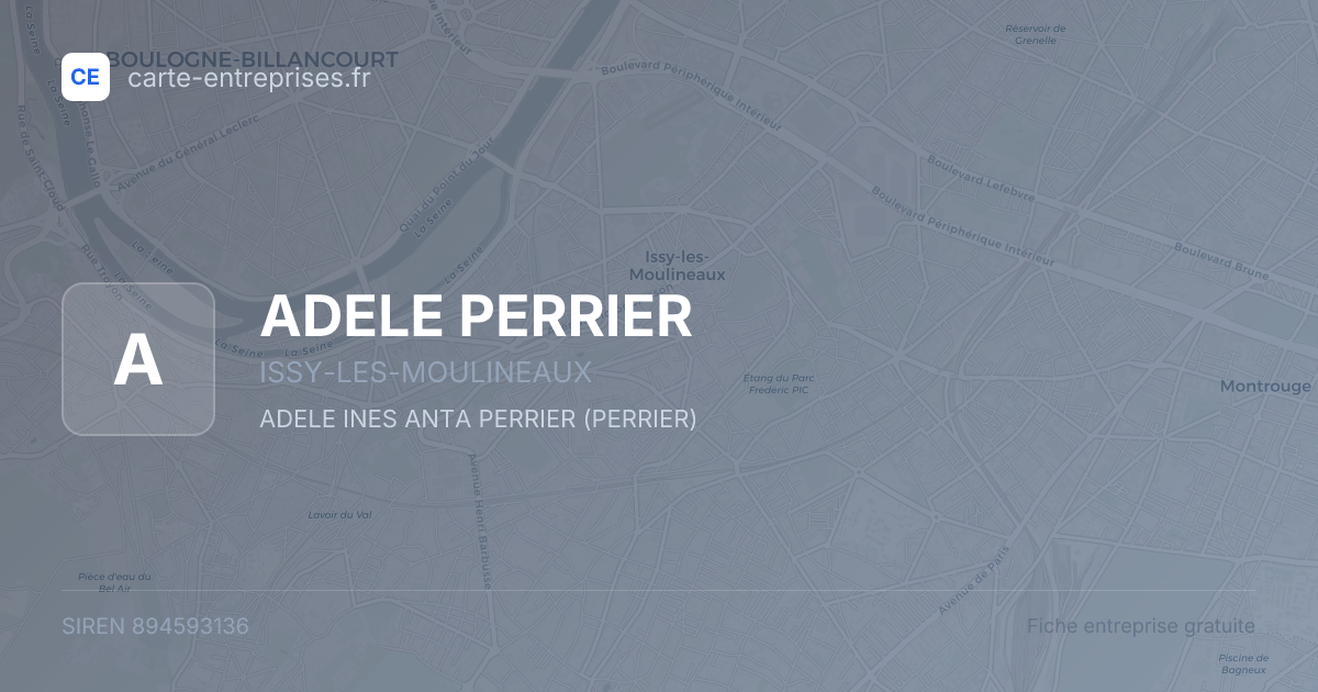 ADELE PERRIER — 894593136 — fiche entreprise