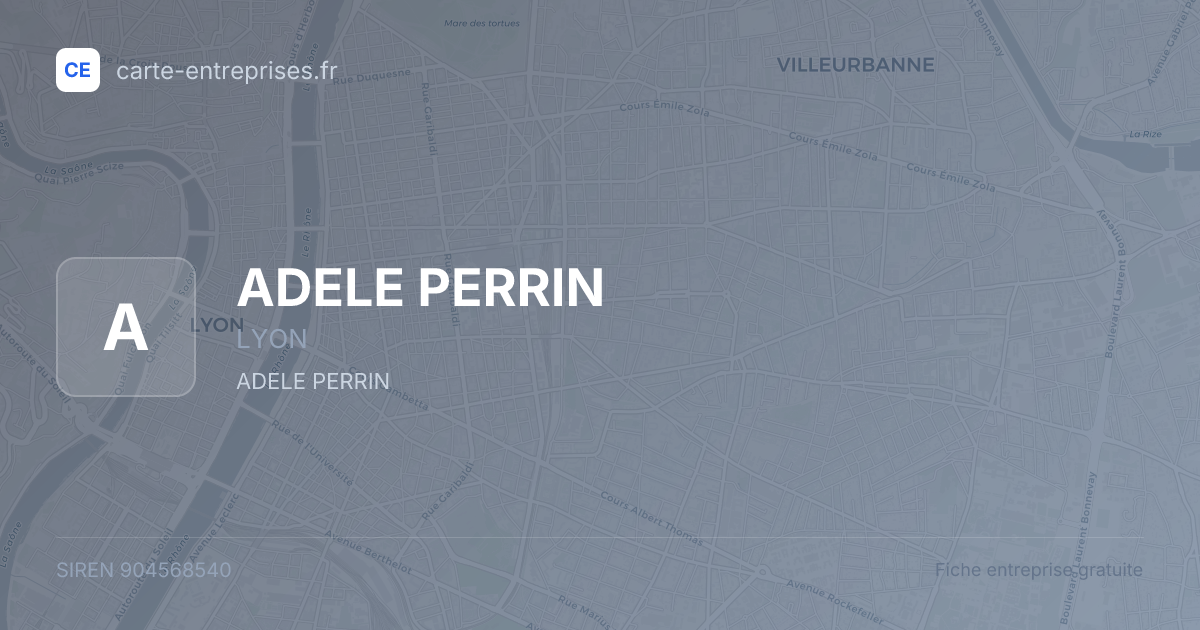 ADELE PERRIN — 904568540 — fiche entreprise
