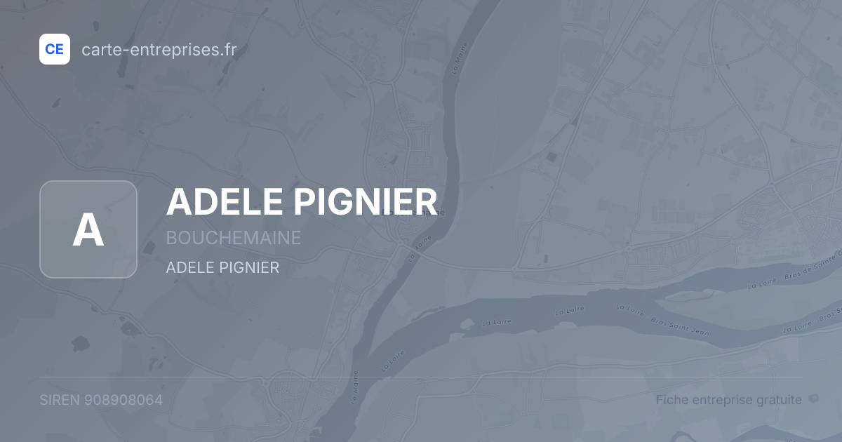 ADELE PIGNIER — 908908064 — fiche entreprise