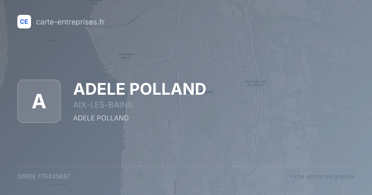 ADELE POLLAND — 776435687 — fiche entreprise