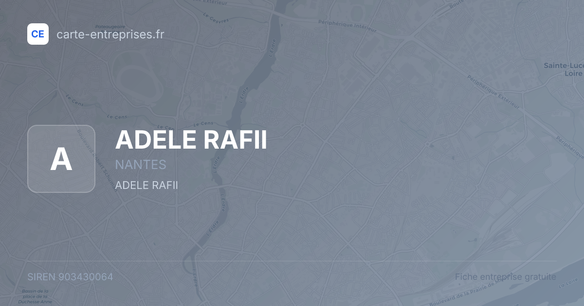 ADELE RAFII — 903430064 — fiche entreprise