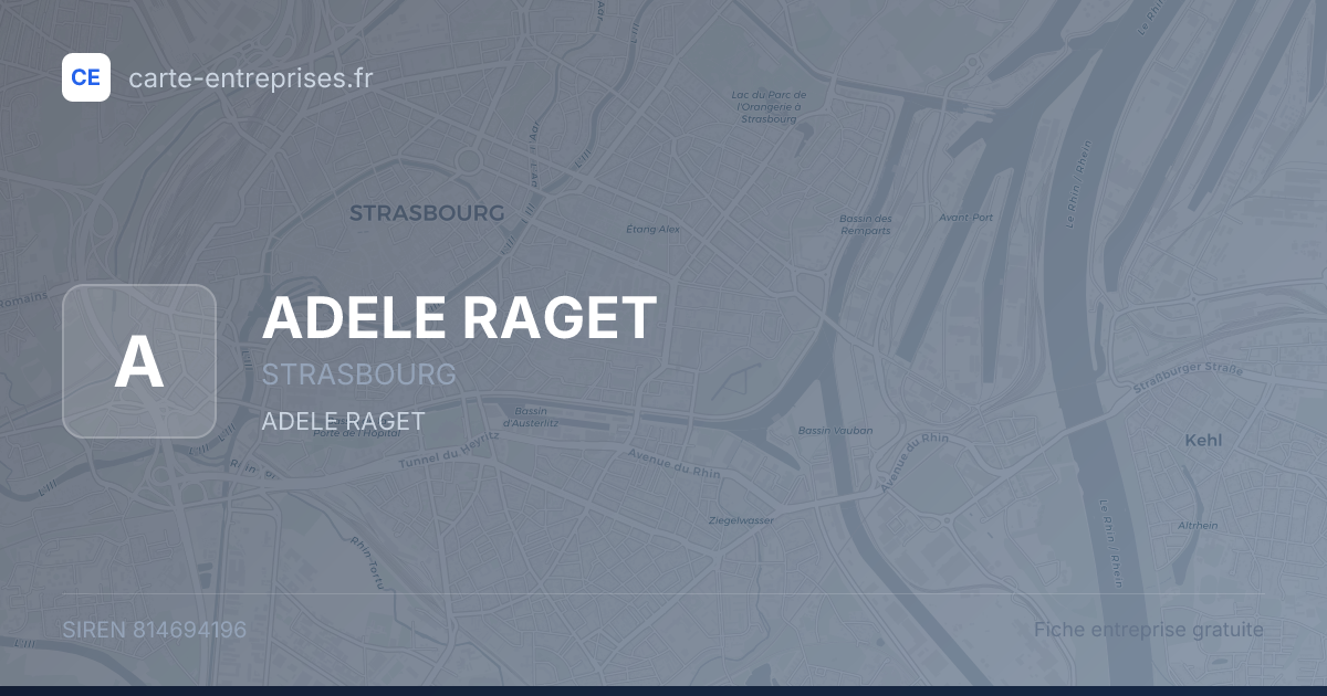 ADELE RAGET — 814694196 — fiche entreprise