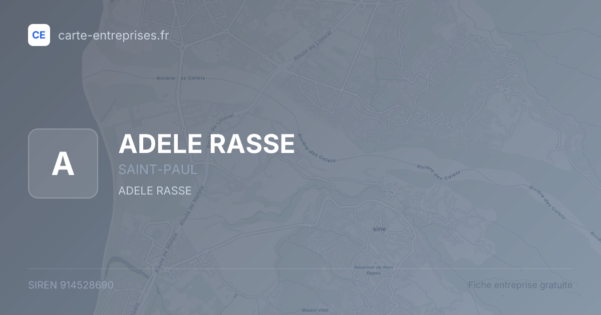 ADELE RASSE — 914528690 — fiche entreprise