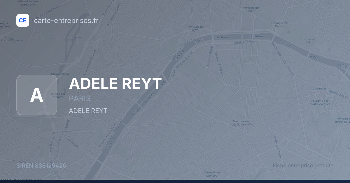 ADELE REYT — 888129426 — fiche entreprise