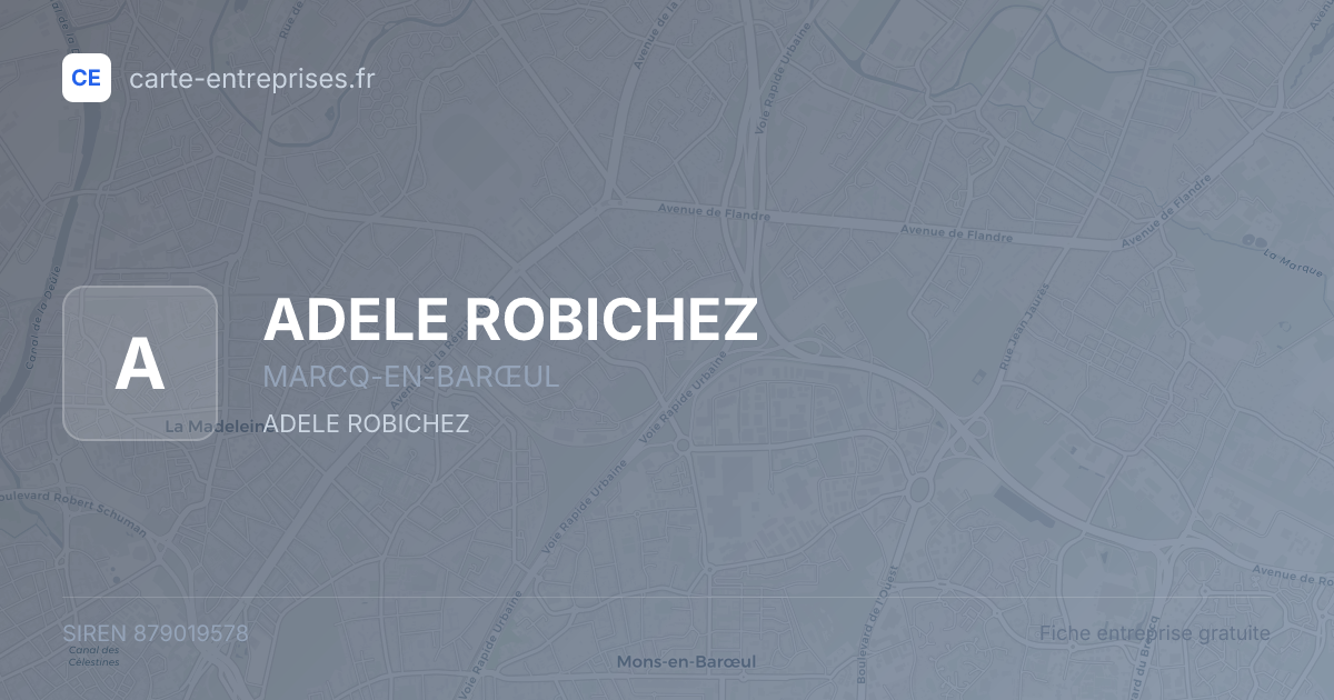 ADELE ROBICHEZ — 879019578 — fiche entreprise